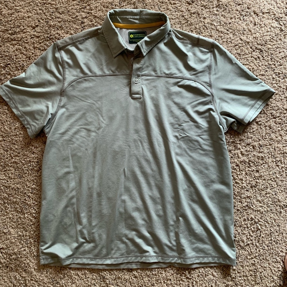 GH Bass golf shirt